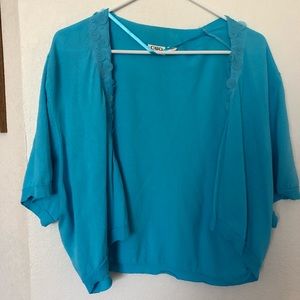 Turquoise shrug